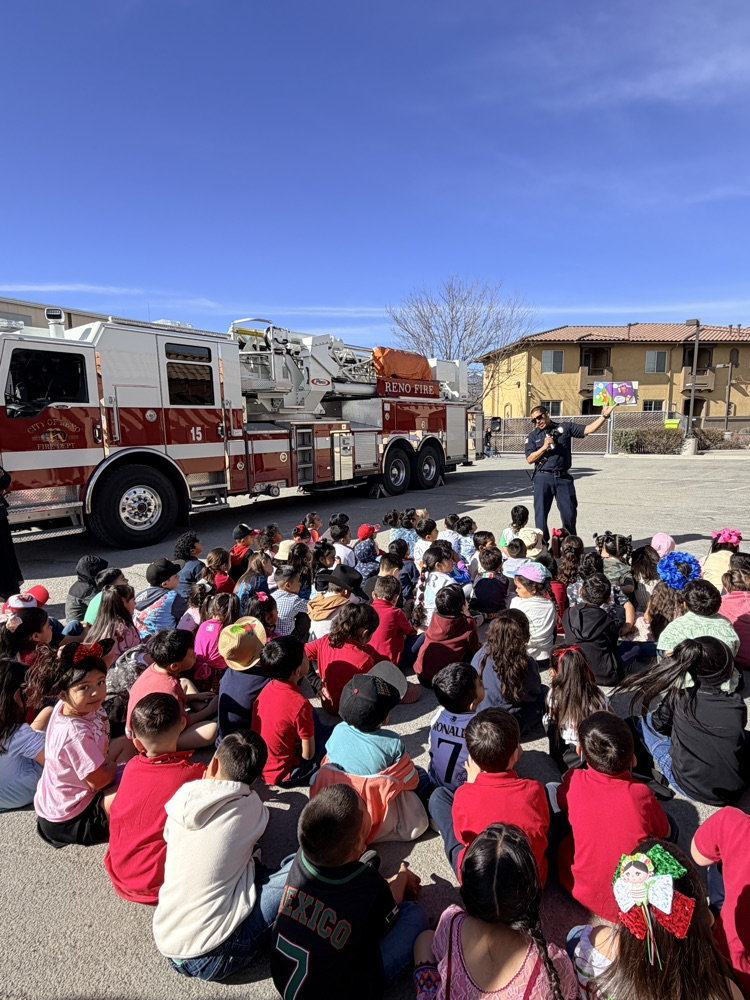 Thank you Reno Fire and Miss Reno Rodeo for kicking off our Reading Week!