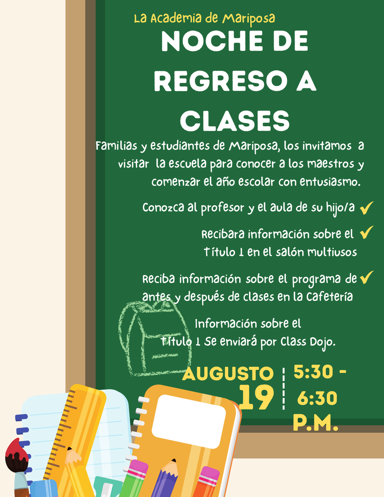 Noche de Regreso de Clases