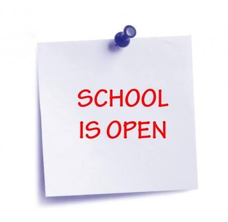 School is open!