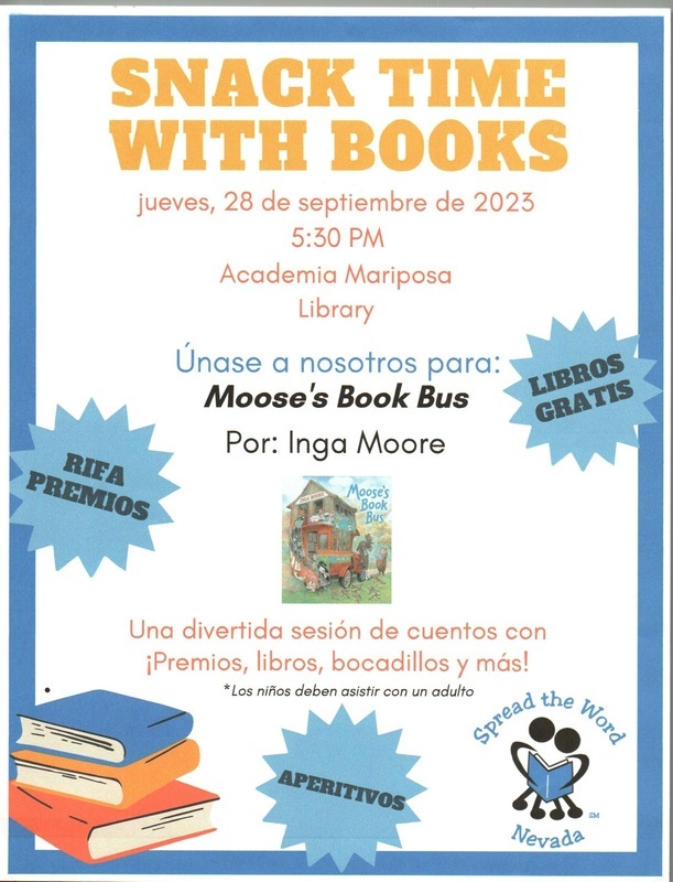 Snack Time With Books Flyer (Spn)