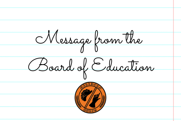 Message from the Board of Education