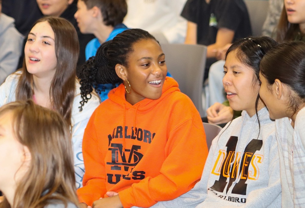 Students in an audience
