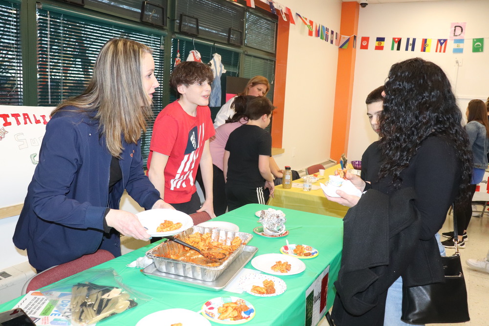 A table of food at Diversity Night