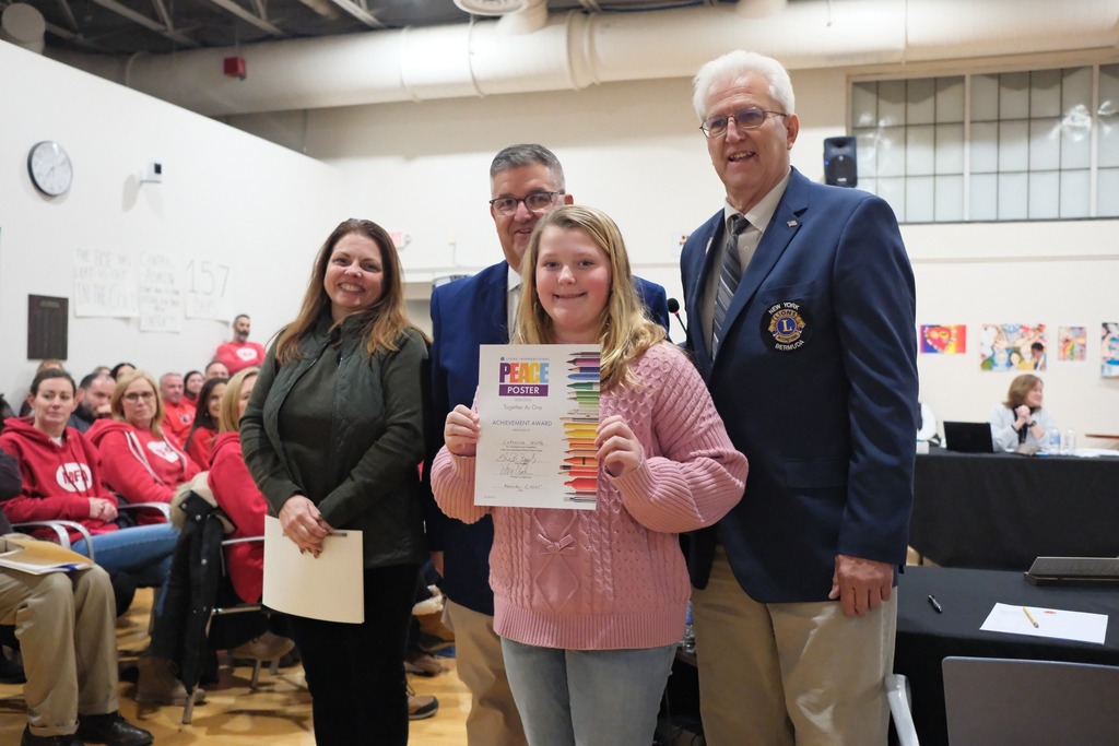 Congratulations to Marlboro Middle School student Catherine Wolfe, winner of the Marlboro-Milton Lions Club Peace Poster Contest