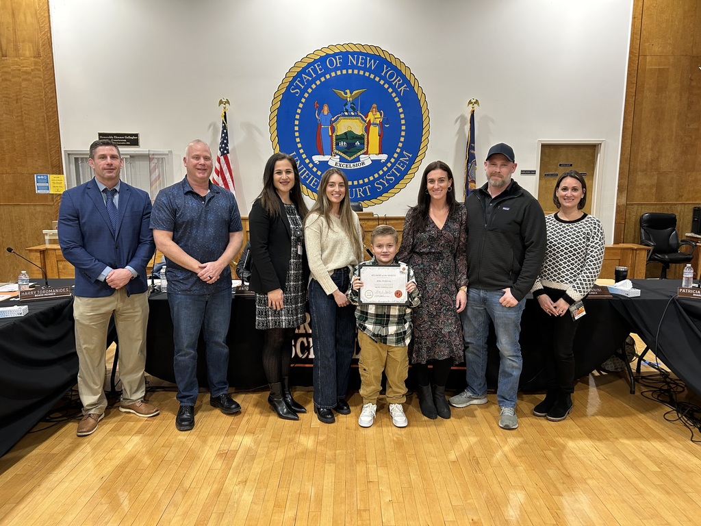 Ellis Pellerin, family, and school officials