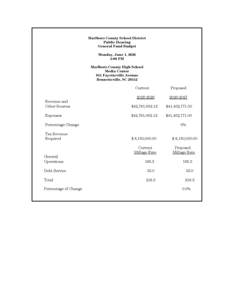 MCSD Public Hearing