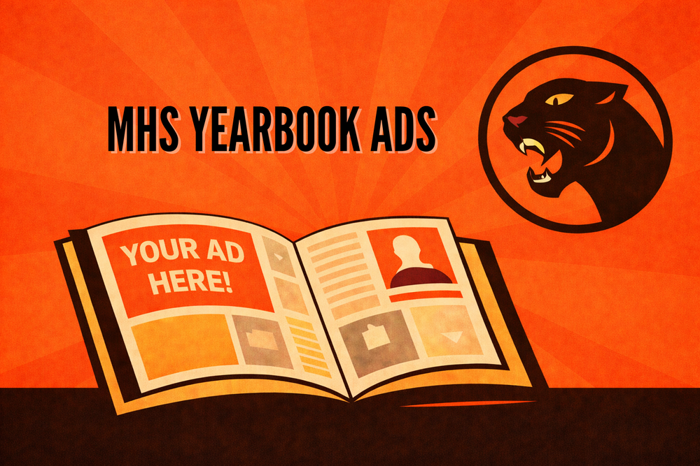 an advertisement image for marlborough high school's yearbook advertisement sales