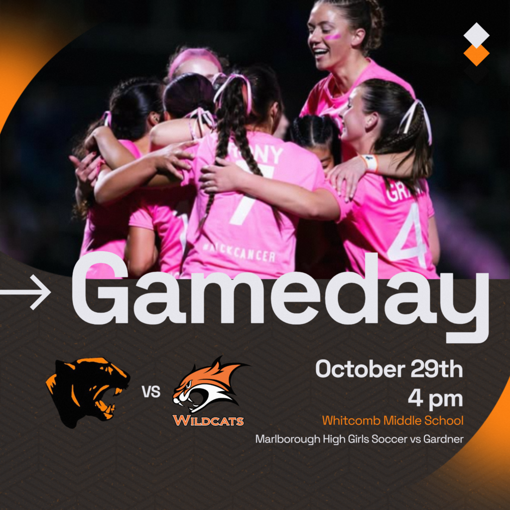 final game for the MHS Varsity Girls' Soccer team today at 4 p.m. at Whitcomb MS.