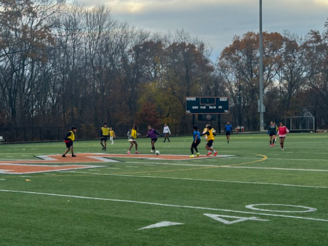 Whitcomb School soccer team plays at Noble Field.