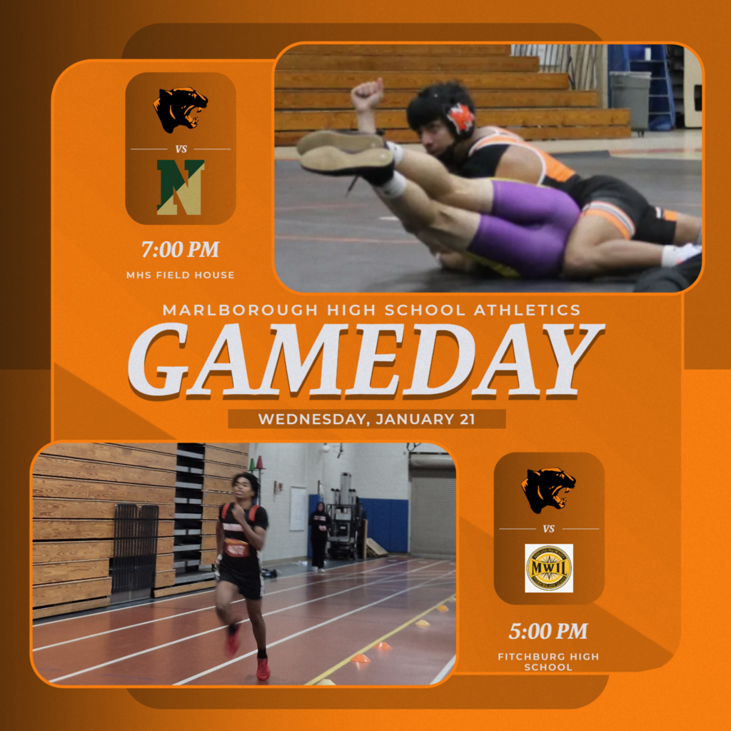 MHS Track is at Fitchburg tonight while the Wrestling team is at home at 7 p.m. vs Nashoba