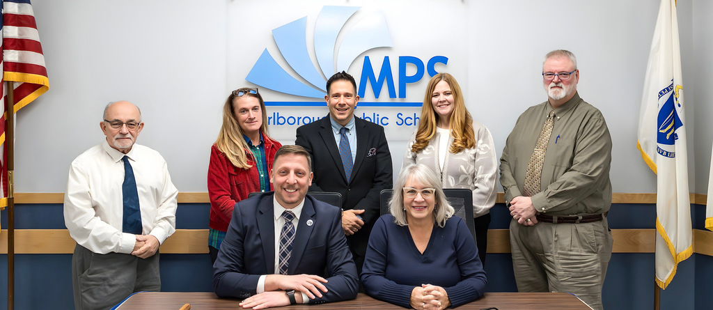 A group photo of the Marlborough School Committee.