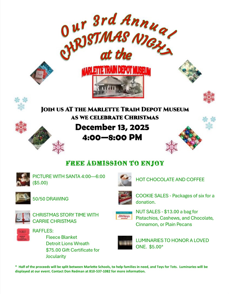 Marlette Train Depot