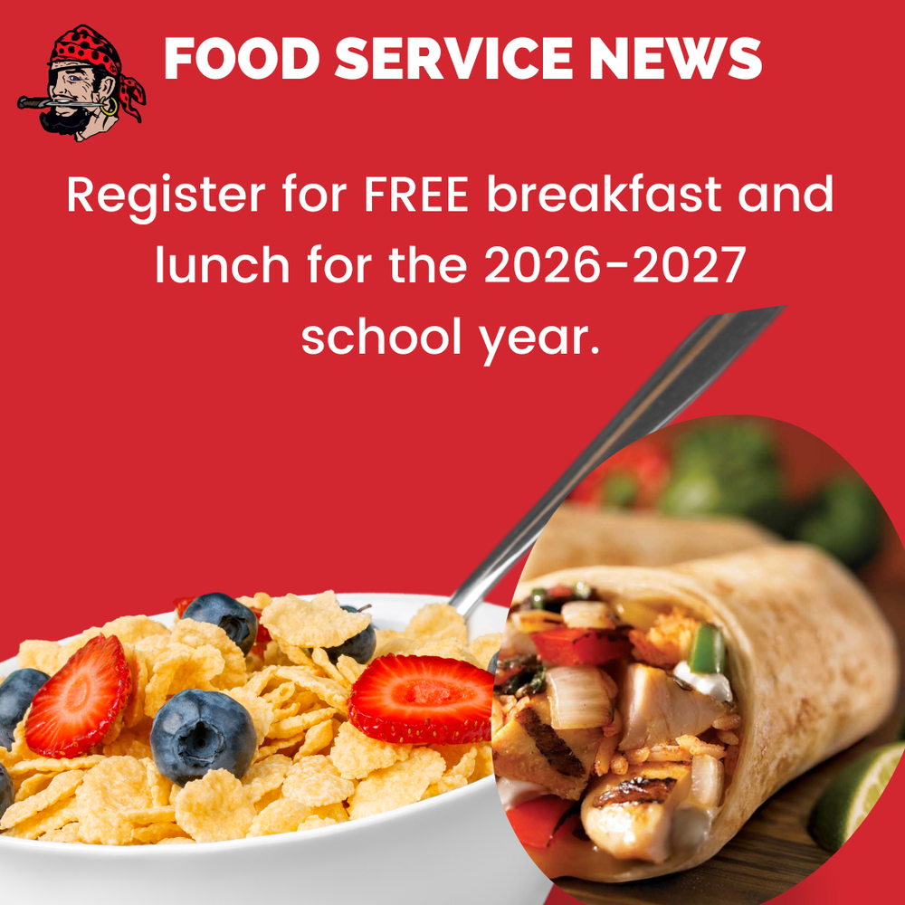 Free Breakfast and Lunch for Marlette Students