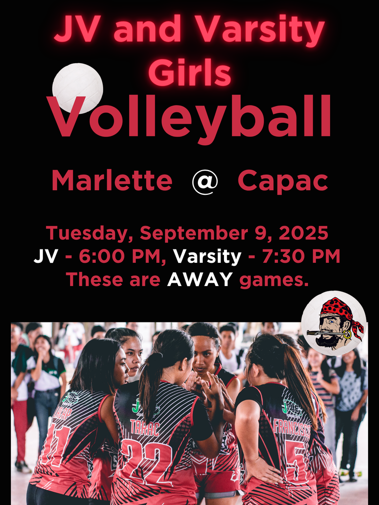 JV and Varsity Girls Volleyball Marlette at Capac 9-9-25