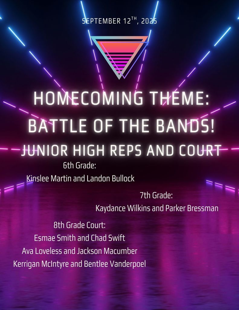 Jr. High Homecoming Court