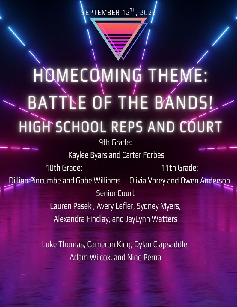 Senior High Homecoming Court