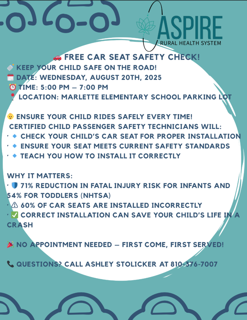 Aspire Open House Car Seat Safety