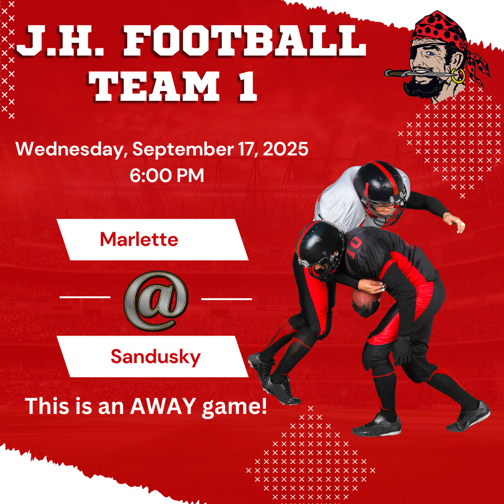 JH Team at Sandusky at 6:00 p.m.