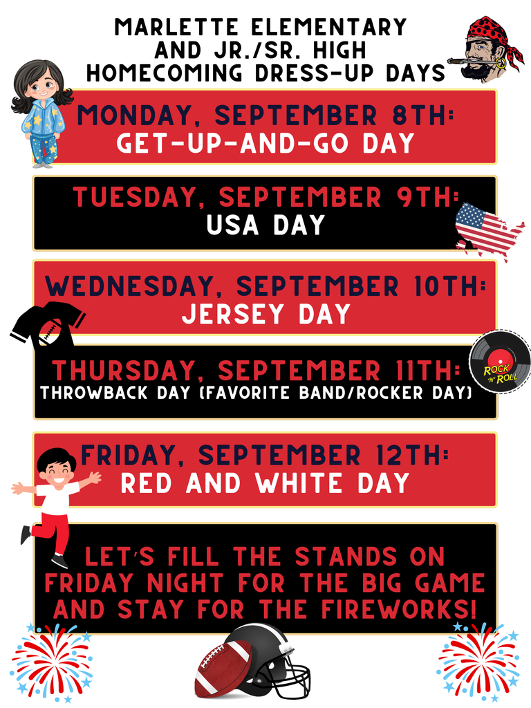 Dress up days for homecoming