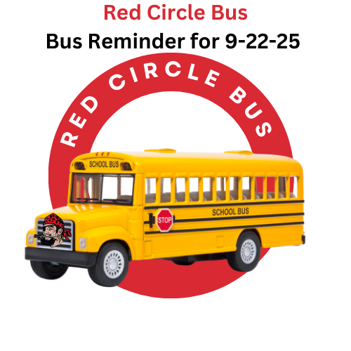 No red circle bus on 9-22-25