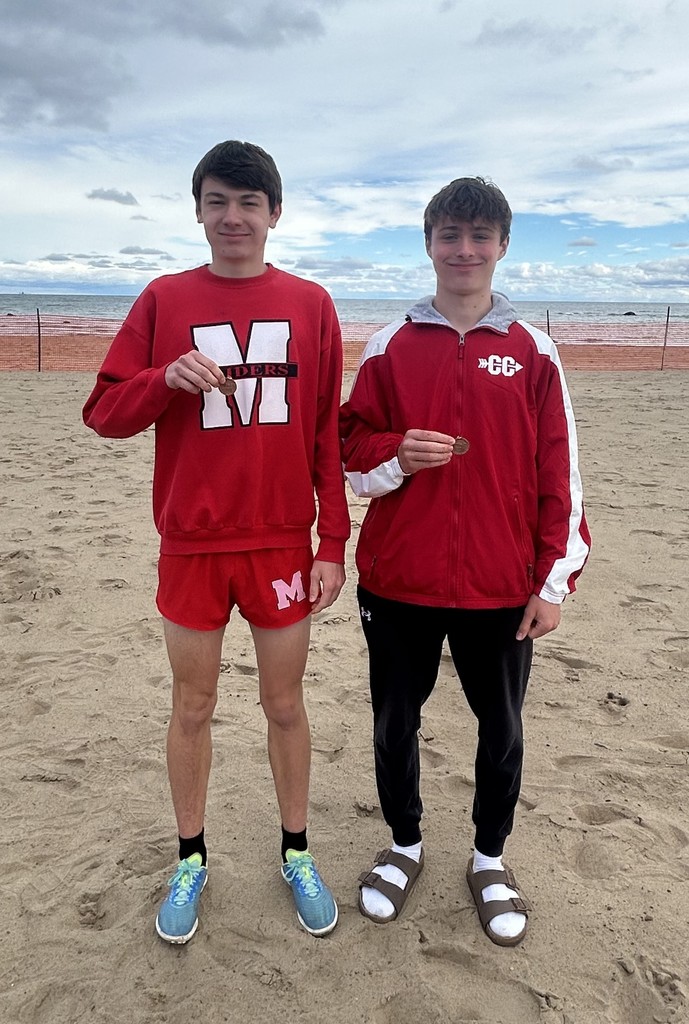 Congratulations to our state qualifiers, Nino Perna and Brayden Kirkpatrick! 🏃‍♂️🏆 They will be racing this Saturday at Michigan International Speedway. Let’s cheer them on as they represent us at the state level! #StateQualifiers #MarletteProud