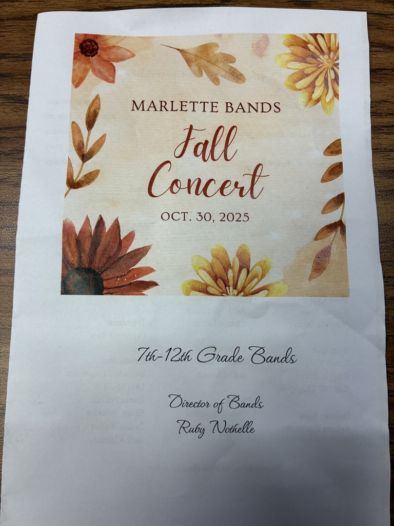 Fall band concert 2025