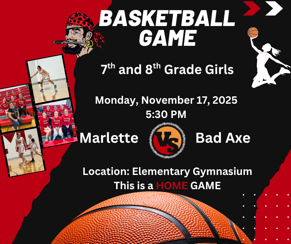11-17-25 7th and 8th Grade Girls VS Bad Axe at home in the elementary gym