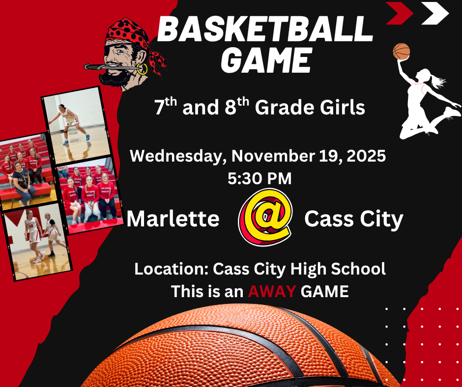 11-19-25 7th  and 8th grade girsl basketball at Cass City