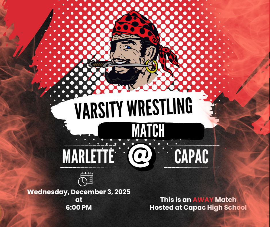 Marlette at Capac on 12-3-25 Varsity Wrestling