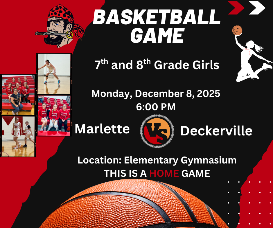 12-8-25 Marlette VS Deckerville at the elementary school