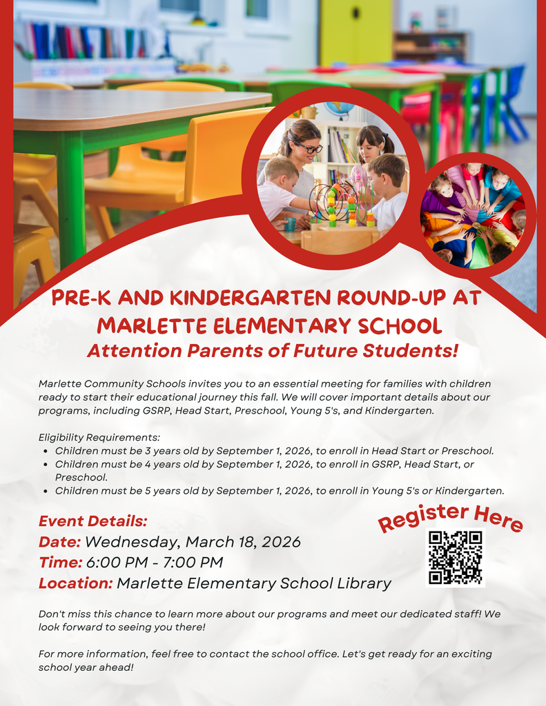 Pre-k and Kindergarten Elementary School Round-Up - 3-19-25 at 6:00 p.m.