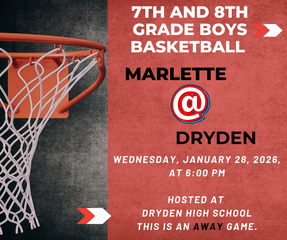1-28-26 7th and 8th Grade Boys Basketball at Dryden