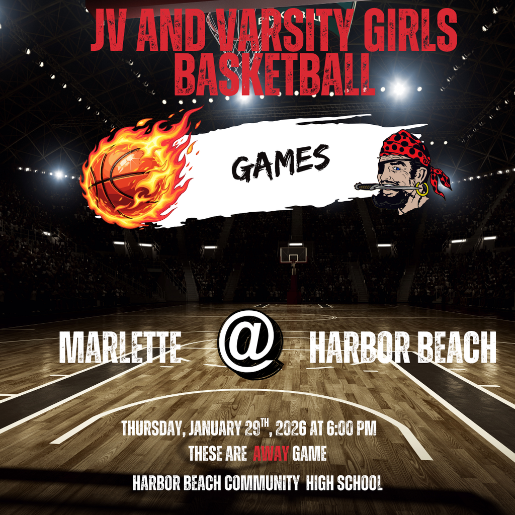 Girls JV and Varsity Basketball at Harbor Beach 1-29-26 at 6:00 PM