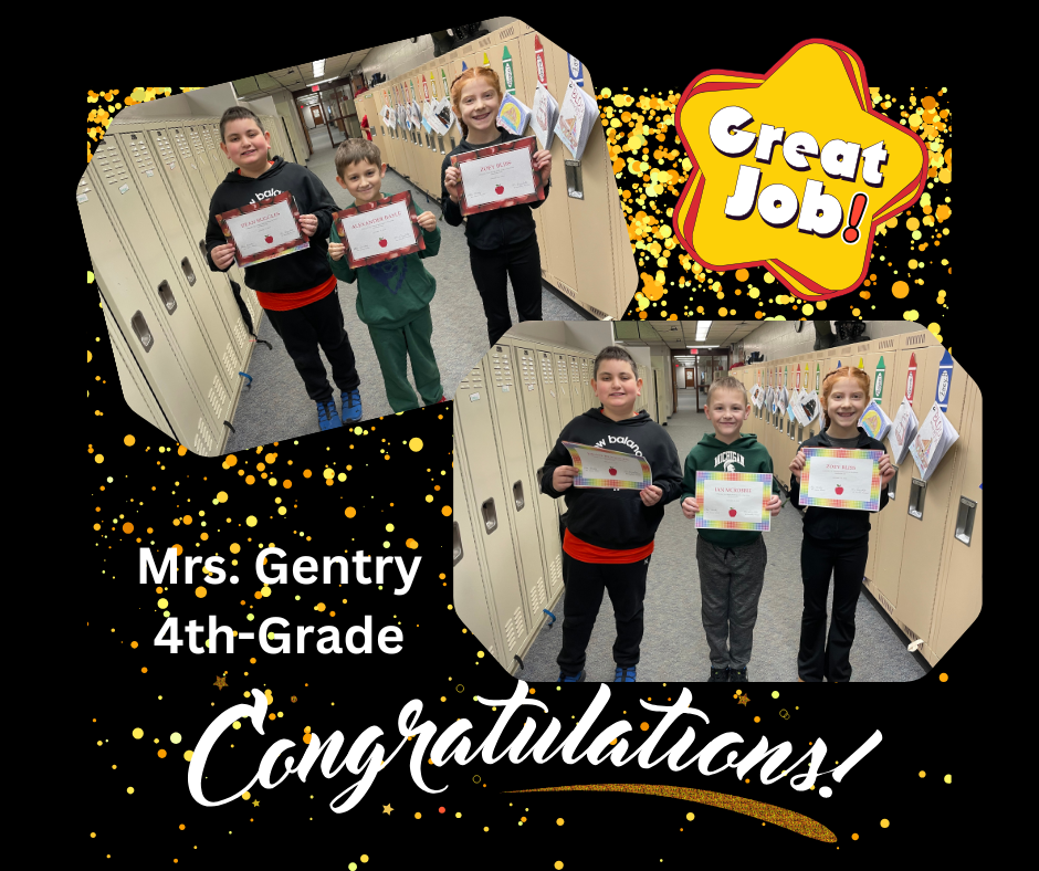 Mrs. Gentry's Winners for I-Ready