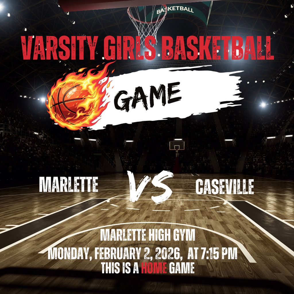 Marlette VS Caseville 2-2-26 at 7:15 PM