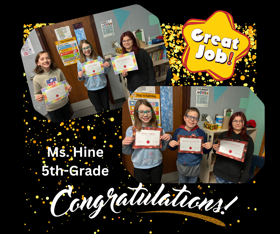 Ms. Hine's 5th grade i-Ready students