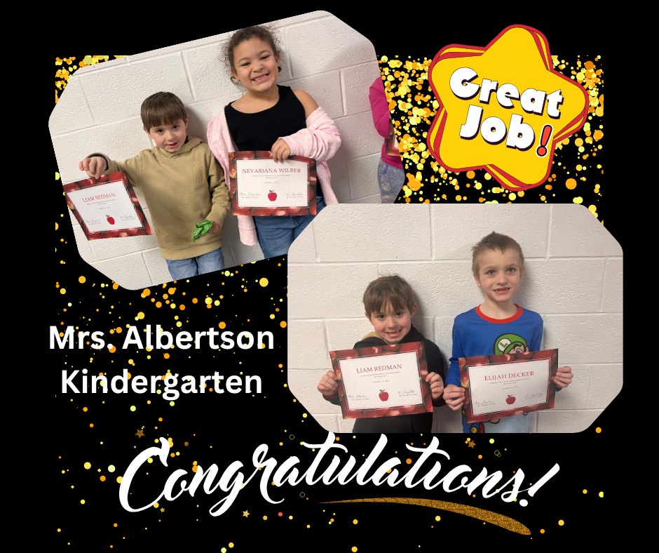 Mrs. Albertson's i-Ready students Kindergarten