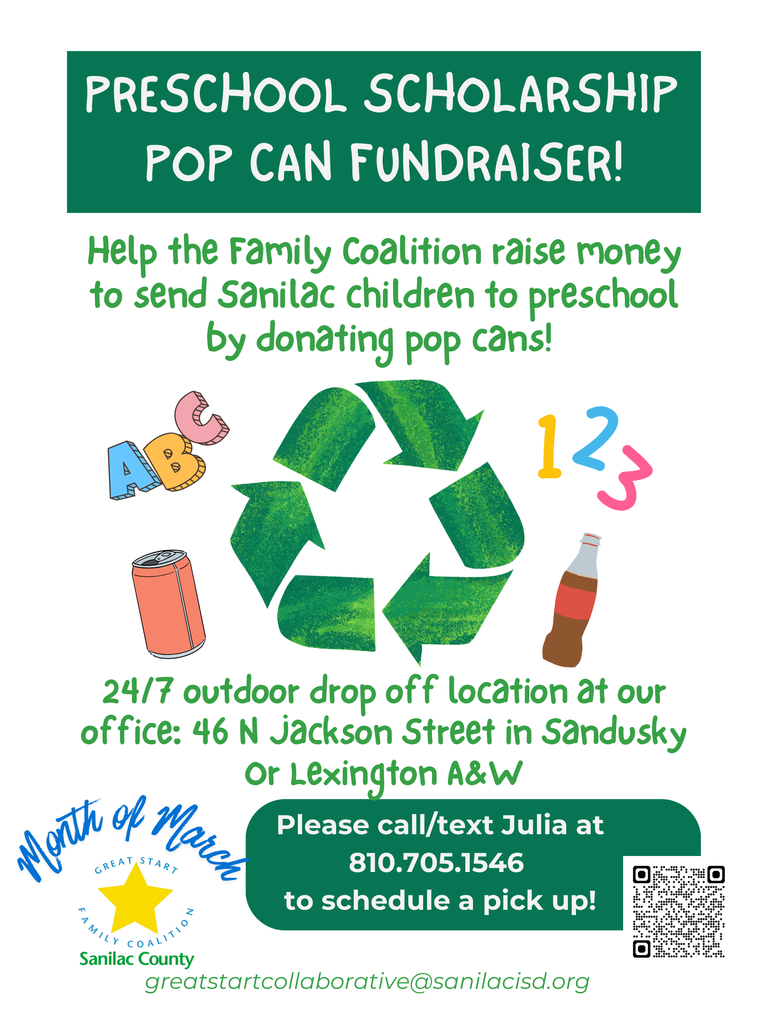 Preschool fundraiser for Pop cans