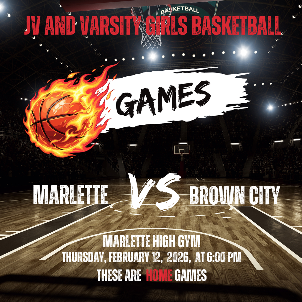 2-12-26 Marlette VS Brown City at 6:00 PM at Marlette