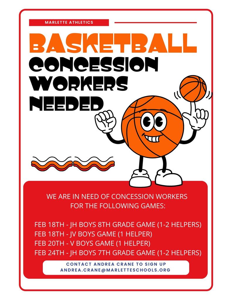 Concession Workers Needed