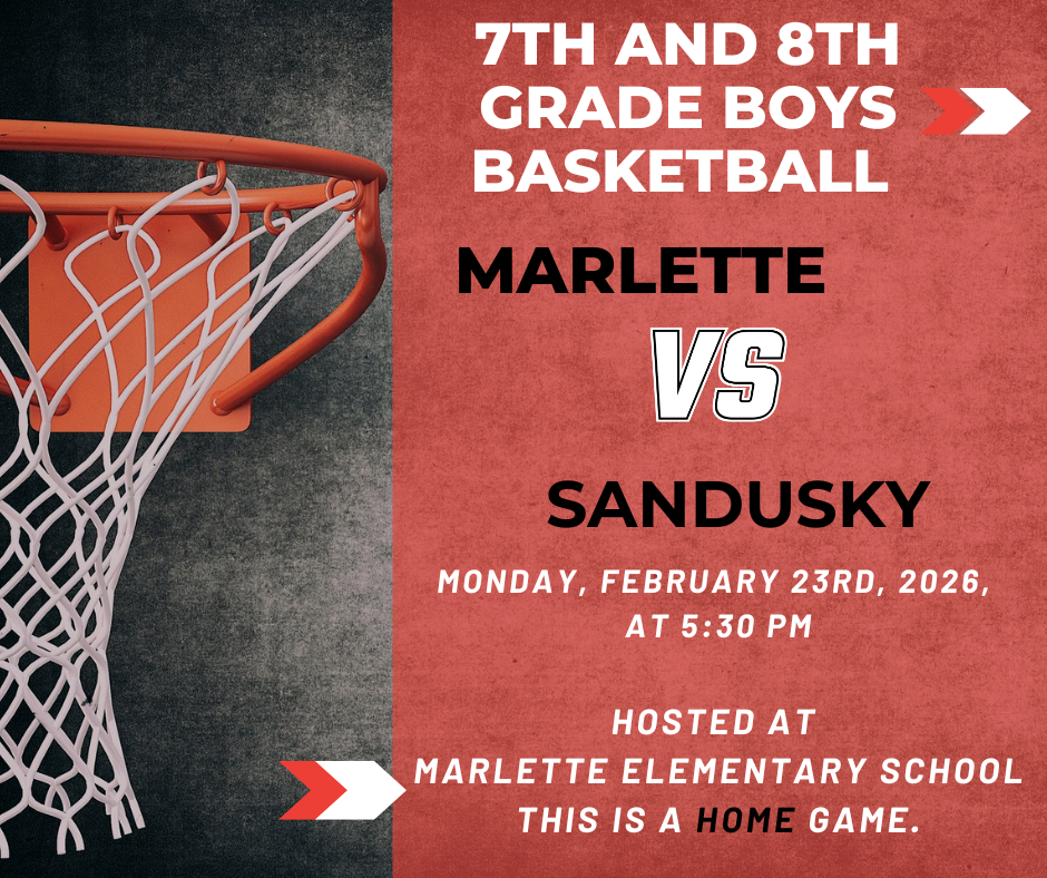 2-23-26 Marlette VS Sandusky at Marlette Elementary School