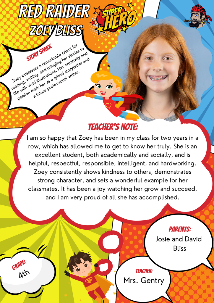 Zoey Bliss 3-2-26 Student of the Week