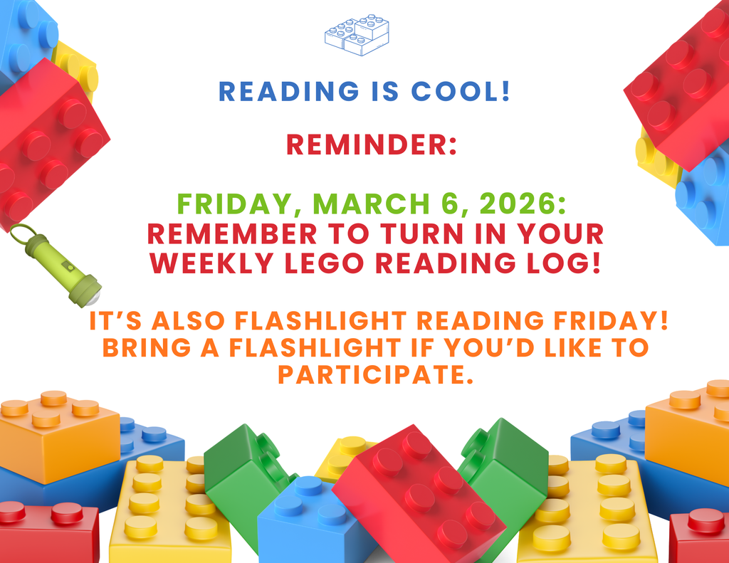 March 6th Reading is cool - Flashlight and Reading Log