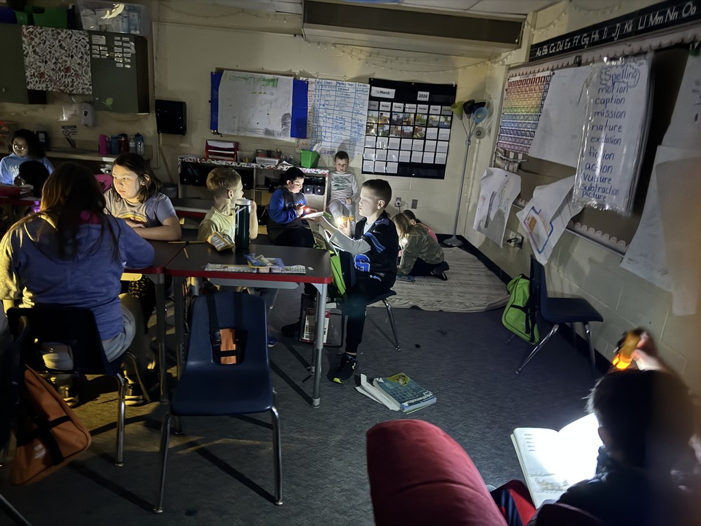 Flashlight Reading with Miss Cook and Mrs. Gentry