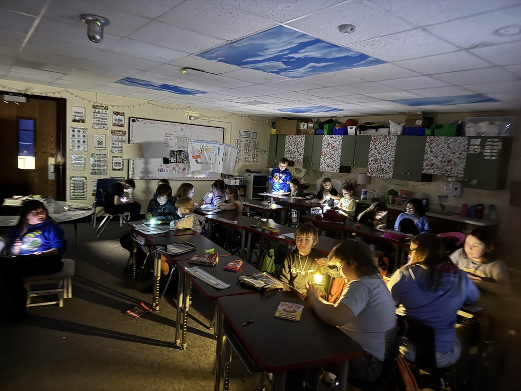 Flashlight Reading with Miss Cook and Mrs. Gentry