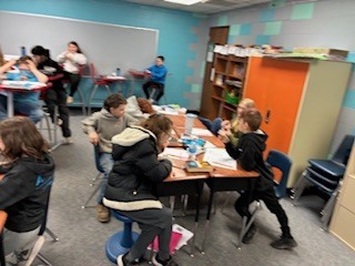 Creative Korean cuisine in Ms. Hine's 5th grade class