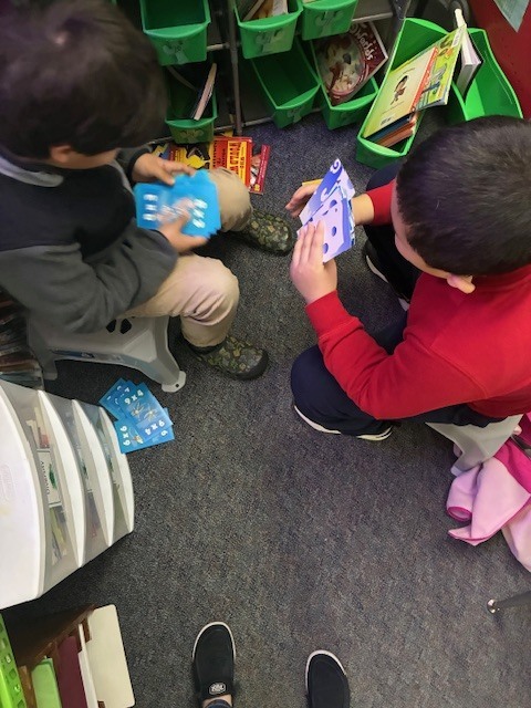 Math card games in Mrs. Magee's class