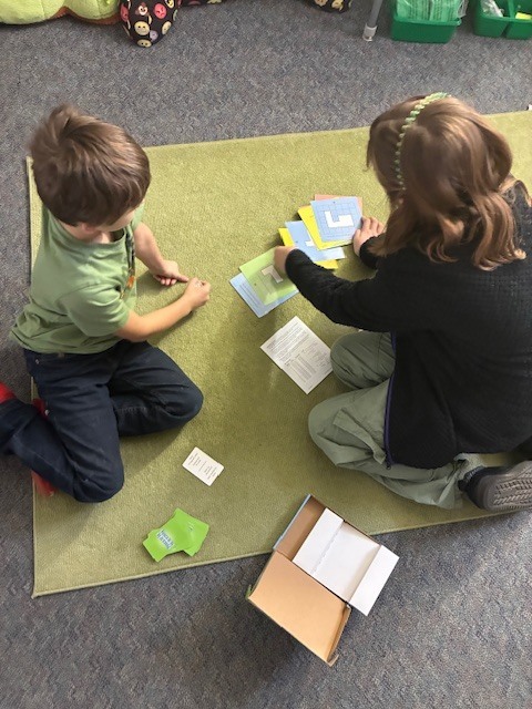 Math card games in Mrs. Magee's class