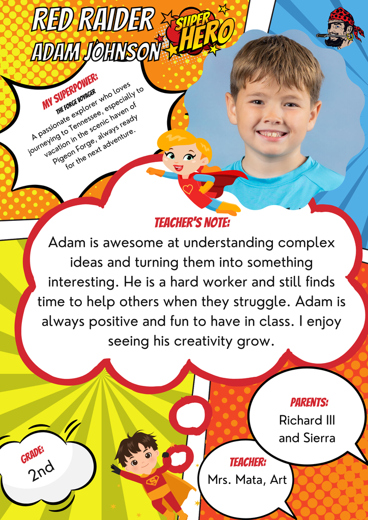 Adam Johnson Student of the Week 4-6-26