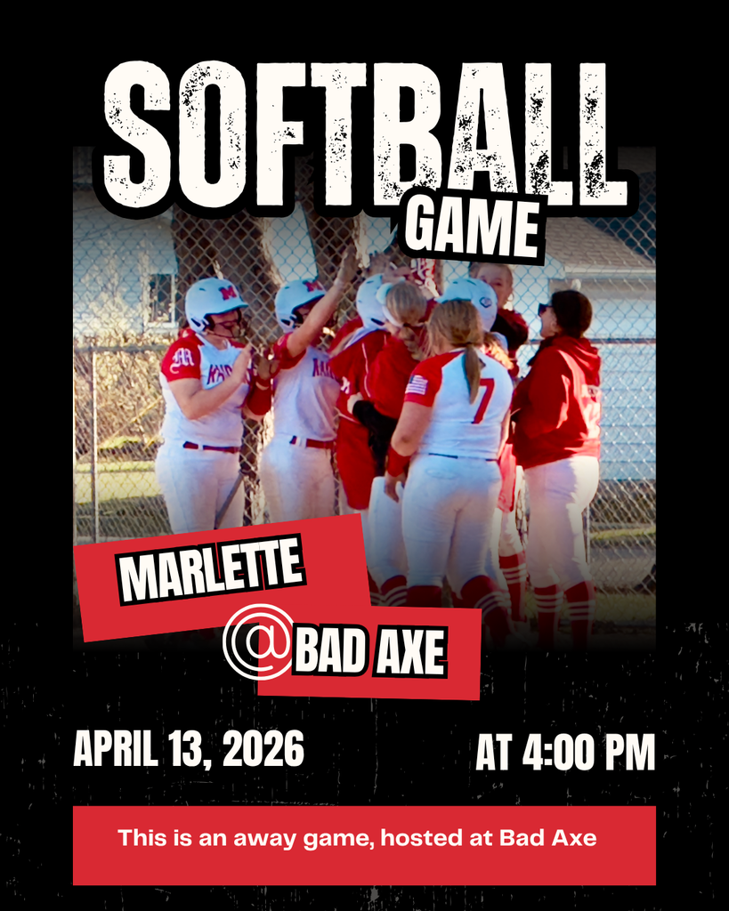 4-13-26 Marlette Softball at Bad Axe